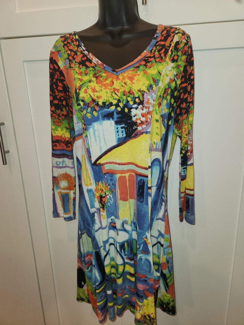 🍉Scenic Print Dress